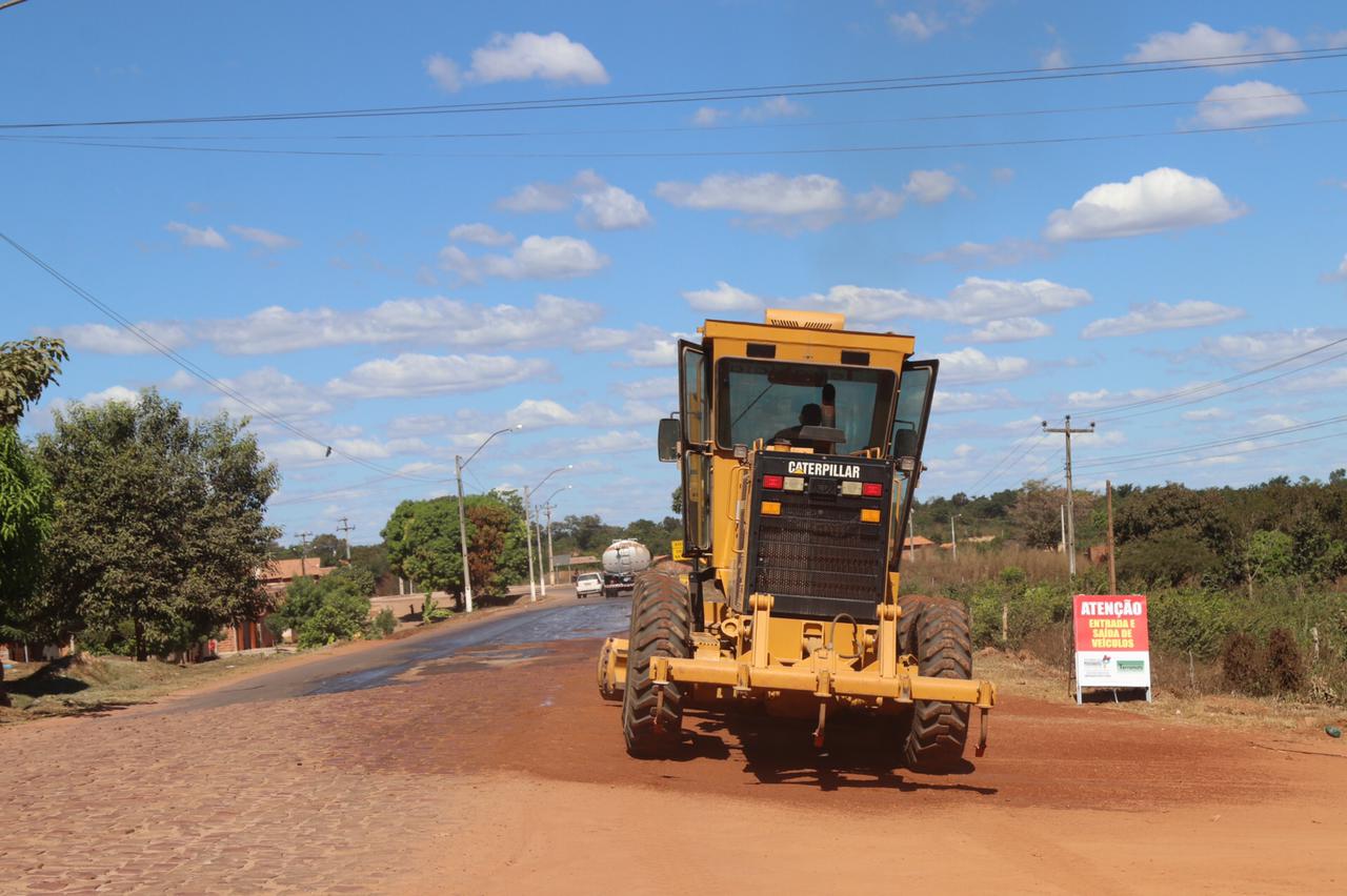 Serviços já começaram na MA-006, em Grajaú (Foto: Janaína Amorim)