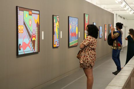 Exposição Abdias Nascimento: um artista Panamefricano, com curadoria de Amanda Carneiro e Tomás Toledo, no Museu de Arte de São Paulo - Masp.