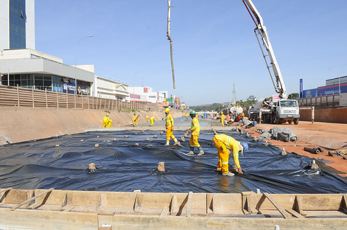 Finalizada concretagem em trecho inicial do Túnel de Taguatinga