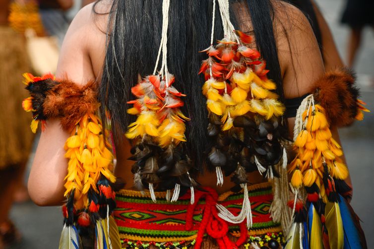 Rio de Janeiro (RJ), 15/04/2023 – Museu da República comemora o Dia dos Povos Indígenas com evento nos jardins do palácio. Foto: Tomaz Silva/Agência Brasil