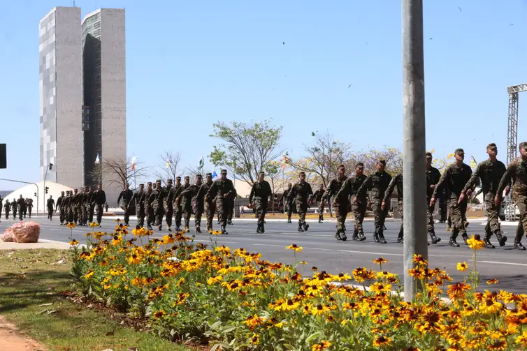 Brasília (DF) 31/08/2024  Governo federal realizou  ensaio geral para o desfile cívico-militar do 7 de setembro na Esplanada dos Ministérios. Foto Antônio Cruz/Agência Brasil