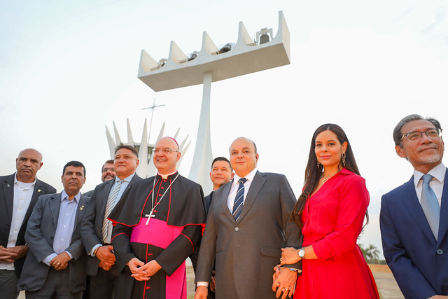 03/10/2024 - Reformados, sinos da Catedral Metropolitana de Brasília voltam a tocar após seis anos