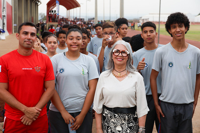 Abertura das Olimpíadas dos colégios cívico-militar