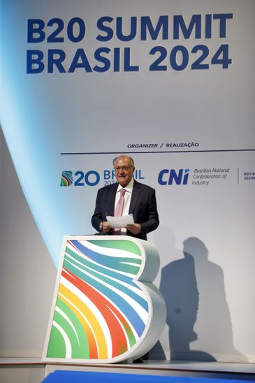 São Paulo (SP), 25/10/2024 - Vice-Presidente Geraldo Alckmin participa da abertura do B20, Brasil Summit do setor privado do g20, com a indicação das pautas do empresariado para o encontro do G-20. Foto: Paulo Pinto/Agência Brasil