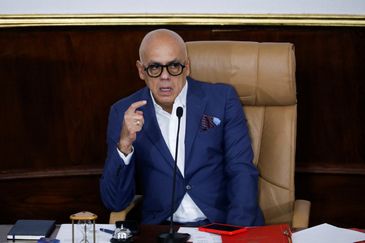 Reuters/Leonardo Fernandez Viloria Jorge Rodríguez, presidente da Assembleia Nacional da Venezuela
22/12/2025
REUTERS/Leonardo Fernandez Viloria