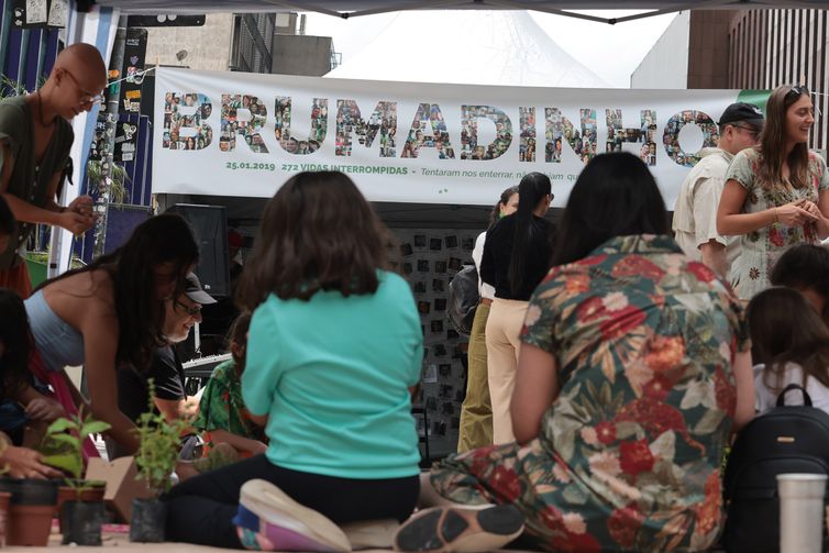 Paulo Pinto/Agência Brasil São Paulo (SP), 25/01/2026 - Ato na Avenida Paulista cobra justiça em dia que marca sete anos do rompimento da barragem em Brumadinho Foto: Paulo Pinto/Agência Brasil