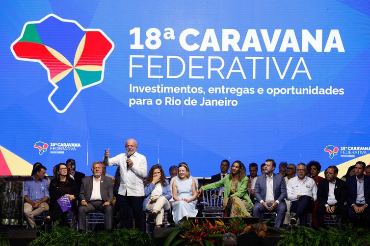Fernando Frazão/Agência Brasil Niterói (RJ), 26/03/2026 – O presidente da República, Luiz Inácio Lula da Silva, participa da cerimônia de abertura da Caravana Federativa do Rio de Janeiro. Foto: Fernando Frazão/Agência Brasil