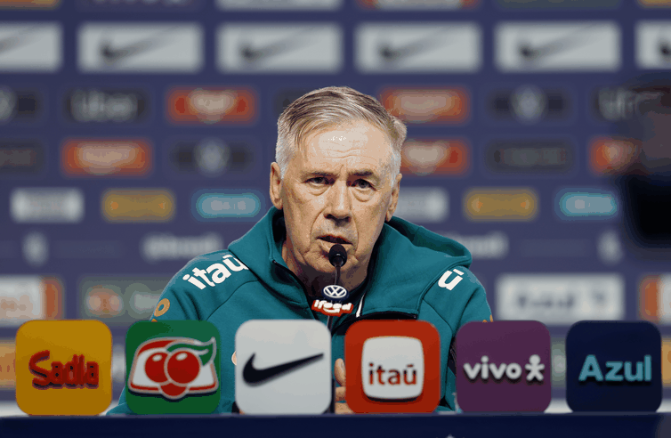 Carlo Ancelotti anuncia escalação da seleção brasileira para amistoso contra Panamá, em 30/05/2026