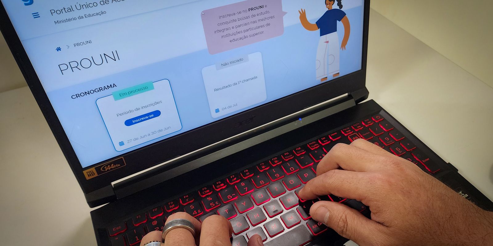 Estudante tem prazo até hoje para comprovar informações de inscrição no Prouni