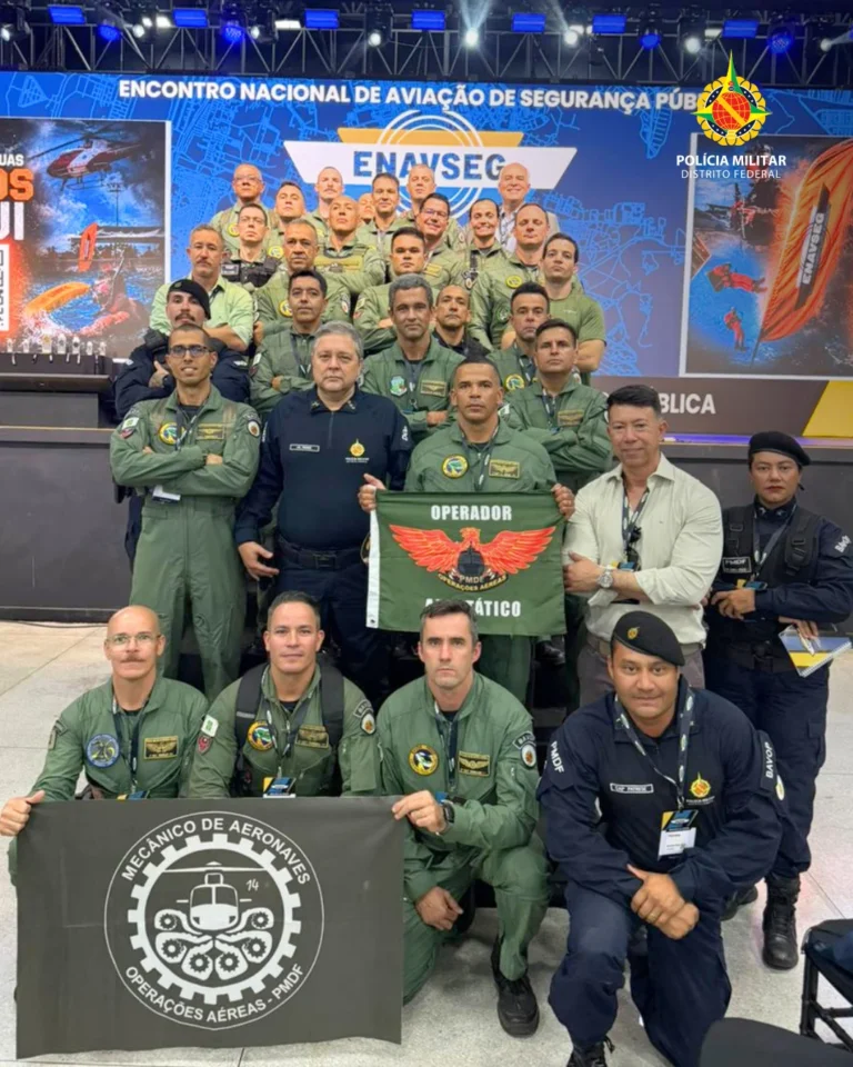 PMDF marca presença no 9º Encontro Nacional de Aviação de Segurança Pública, realizado em Brasília