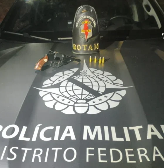 PMDF Apreende Revólver com Numeração Suprimida Após Perseguição em Taguatinga