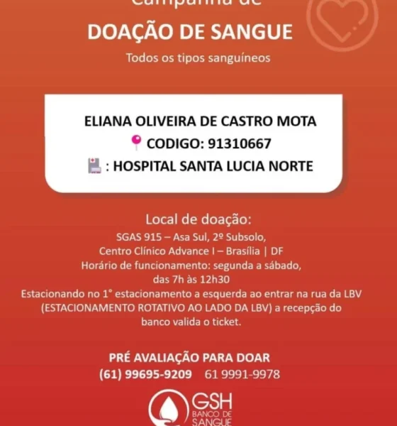 Solicitação de Doação de Sangue