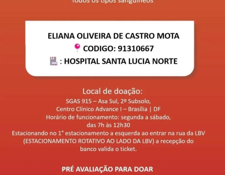 Solicitação de Doação de Sangue