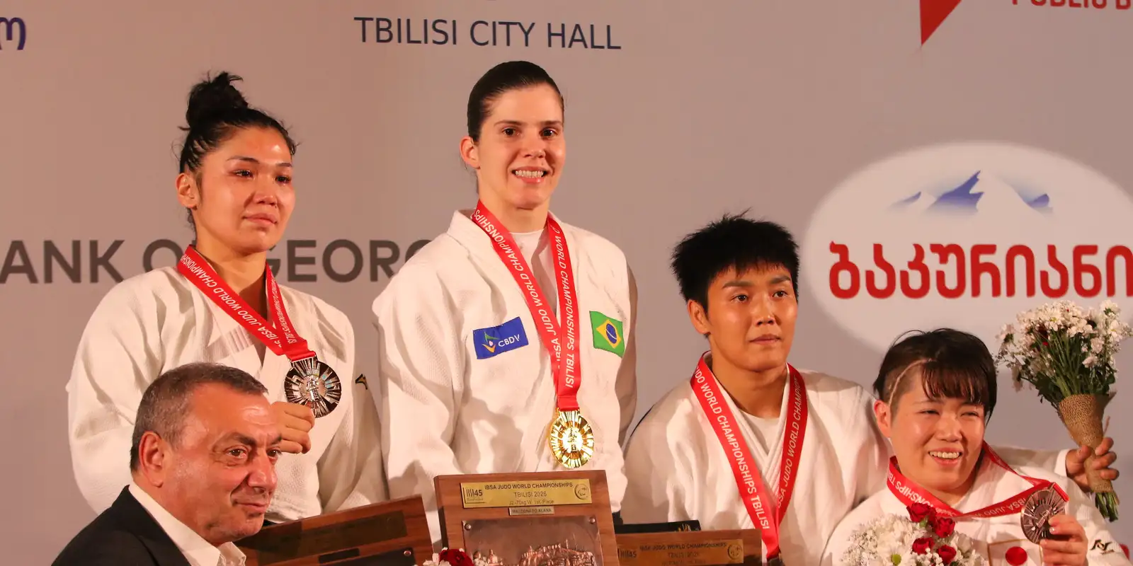 Brasil conquista três medalhas de ouro no Mundial Paralímpico de Judô