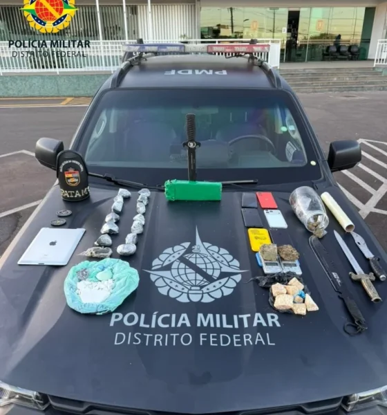 PMDF Desarticula Ponto de Tráfico em Samambaia Sul e Prende Dois Adultos e Apreende Adolescente