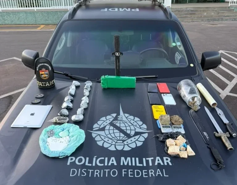 PMDF Desarticula Ponto de Tráfico em Samambaia Sul e Prende Dois Adultos e Apreende Adolescente
