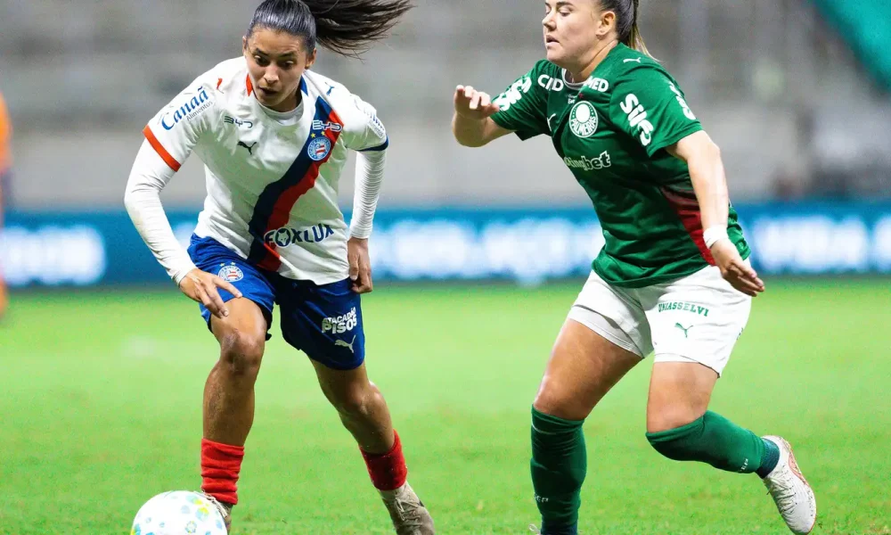 Bahia e Palmeiras empatam em 1 a 1 nas quartas de final do Brasileirão Feminino
