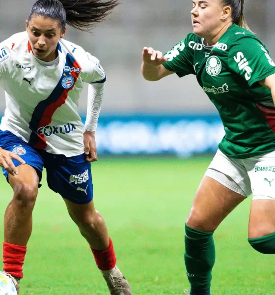 Bahia e Palmeiras empatam em 1 a 1 nas quartas de final do Brasileirão Feminino