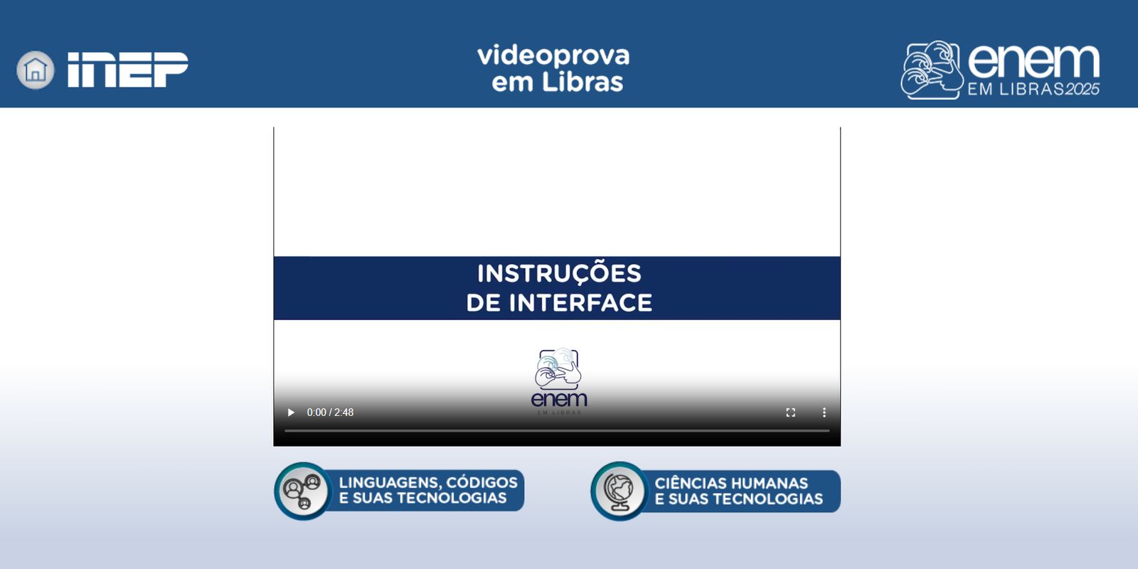 Plataforma Enem Libras é atualizada com provas de 2017 a 2025