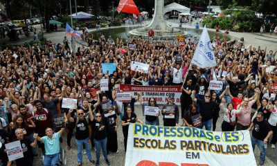 Professores de escolas particulares do Rio de Janeiro realizam greve de 24 horas