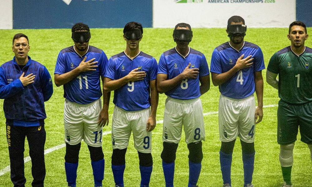 Brasil enfrenta Costa Rica na semifinal da Copa América de Futebol de Cegos