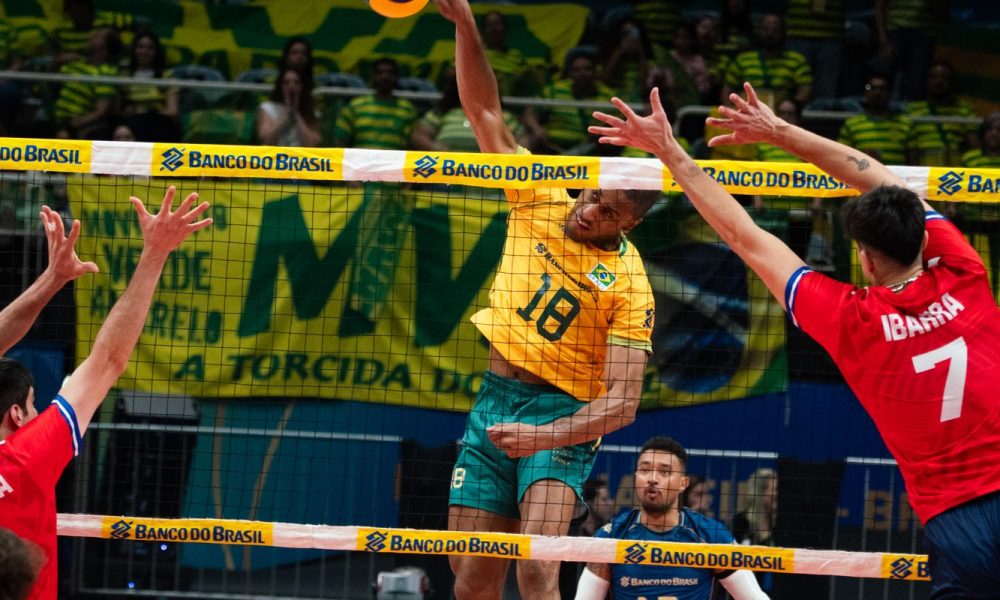 Brasil derrota Chile na estreia do Sul-Americano de Vôlei Masculino